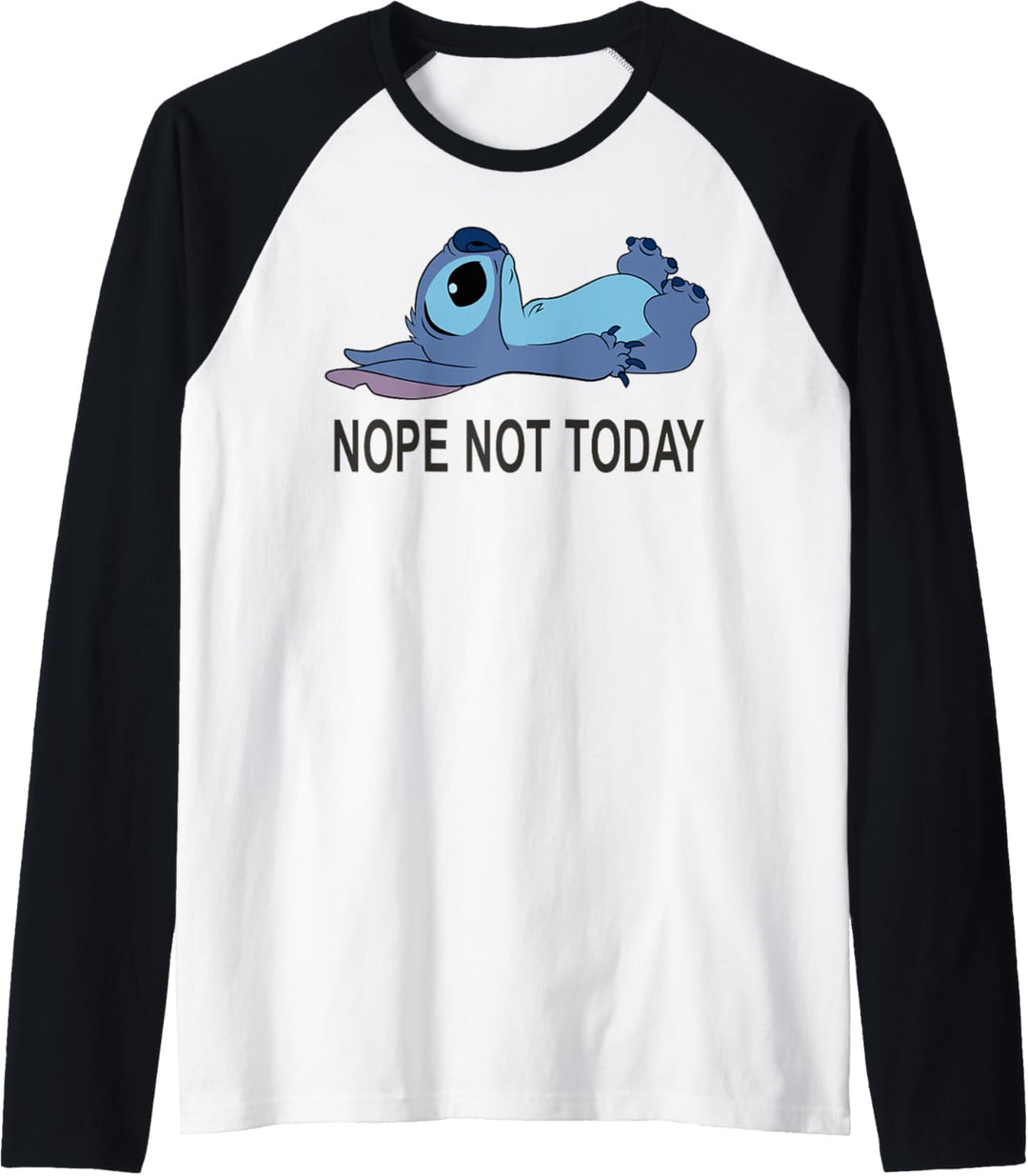 Disney Lilo & Stitch Nope Not Today Raglan