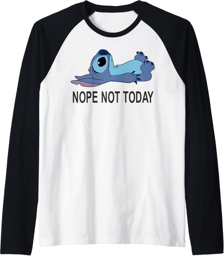 Disney Lilo & Stitch Nope Not Today Raglan