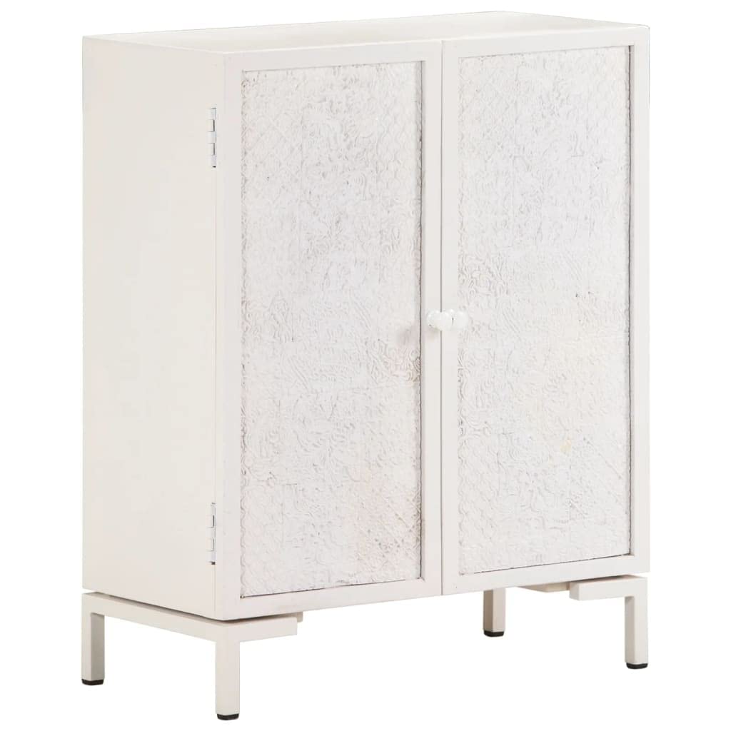 vidaXL Mangoholz Massiv Sideboard mit 2 Türen Rustikal Kommode Anrichte Mehrzweckschrank Beistellsch