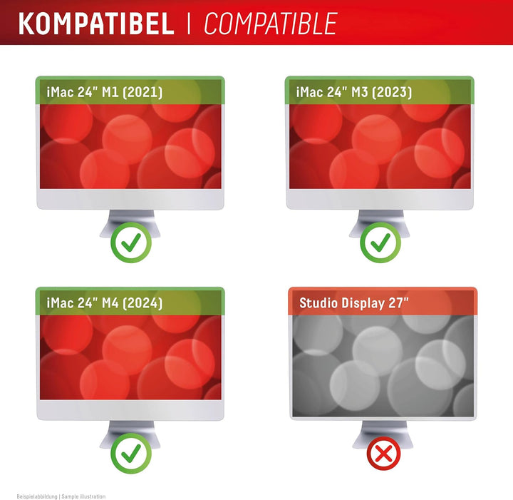 Displex PRIVACY SAFE Magnetischer 2-Wege Blickschutzfilter für Apple iMac 24" M1 (2021)/ M3 (2023)/