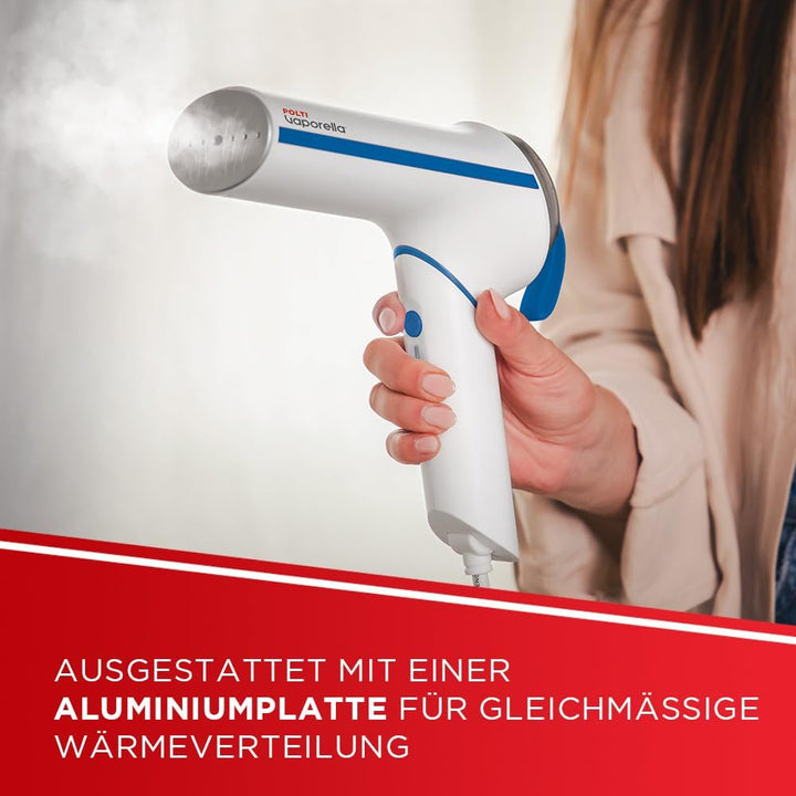 Polti Vaporella Vertical Styler GSM50B, Tragbare vertikale Dampfbürste mit klappbarem Griff, Aufheiz