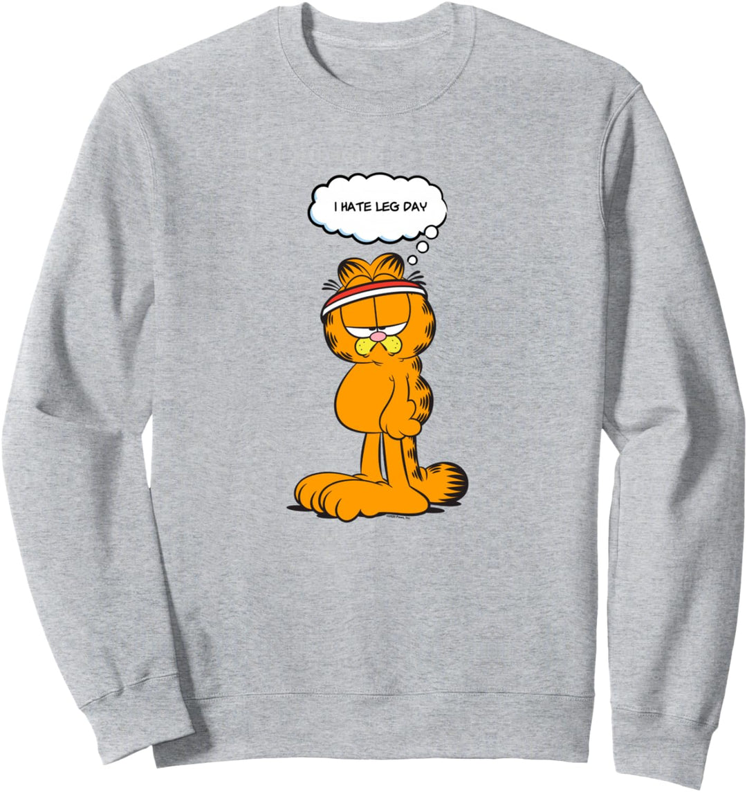 Garfield I Hate Legs Day Work Out Garfield Sweatshirt