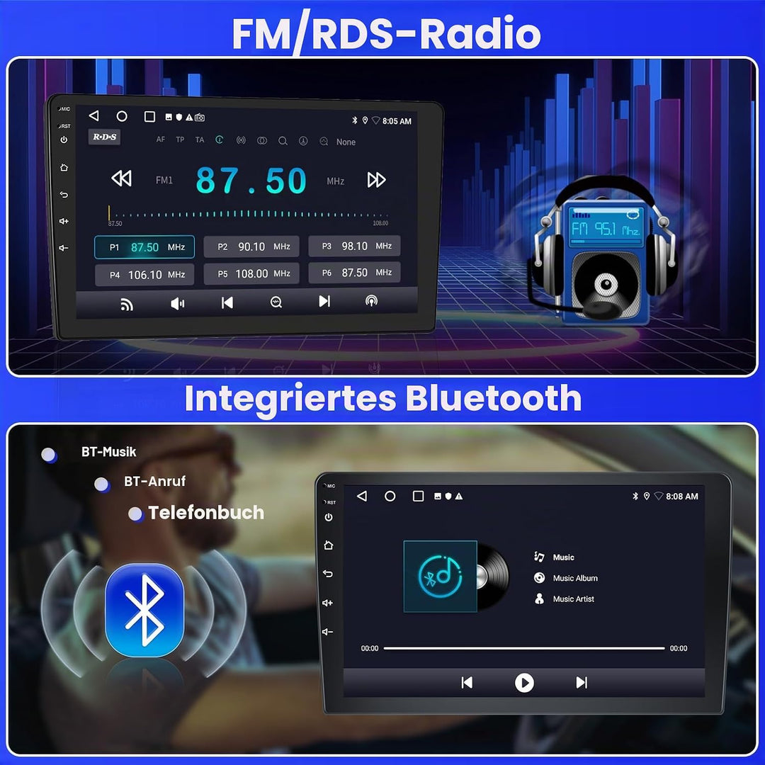 Radio für Opel Corsa 2015-2019/Opel Adam 2013-2016 Android 15 2+64G mit Wireless CarPlay Android Aut