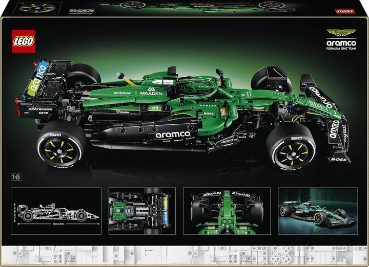 LEGO Technic Aston Martin Aramco AMR25 Formel 1 Rennwagen - Modellbau für Erwachsene - Rennauto mit