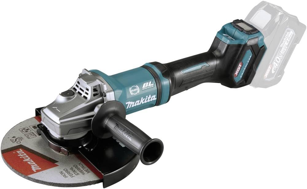 makita GA038GZ Winkelschleifer 40V max. (ohne Akku, ohne Ladegerät), Petrol, Winkelschleifer