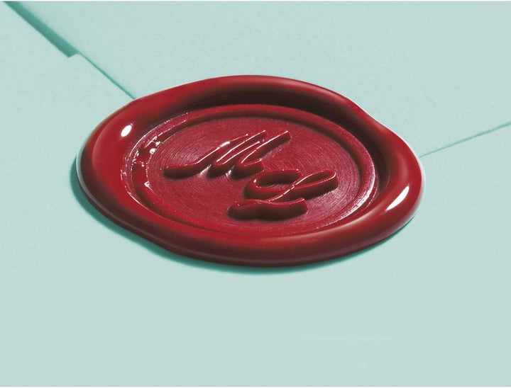 J.Herbin 46300T - Wachssiegelset mit Holzgriff + Siegelplatte um Doppelinitialen zu erstellen, ideal
