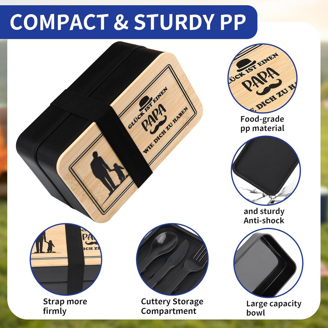 Brotdose Geschenke für Papa,Bester Bonus Papa Geschenk für Vater Schwiegervater,Geschenk Papa Gebu