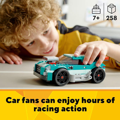 LEGO Creator 3in1 Street Racer 31127 Building Kit Featuring a Muscle Car, Hot Rod Car Toy and Race C