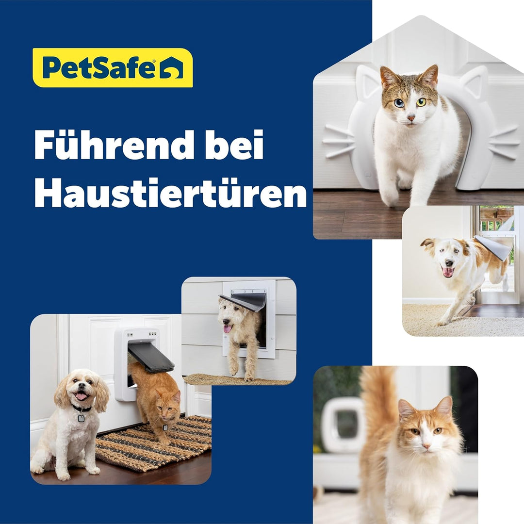 PetSafe Haustierklappe für extremes Wetter, Solider Kunststoffrahmen, Isolierend mit 2 Verschlussopt