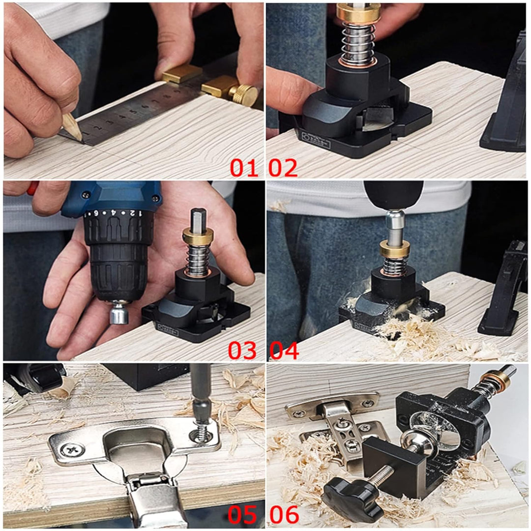 35mm Scharnier-Bohrschablone Türschränke Lochöffner für Holzbearbeitung DIY werkzeug Lochsäge vorric