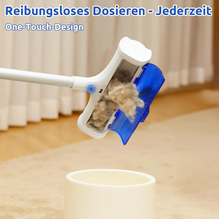 ACE2ACE Teppichrolle für Tierhaare, Teppichbürste Tierhaare, Tierhaarentferner Teppich für Hundehaar