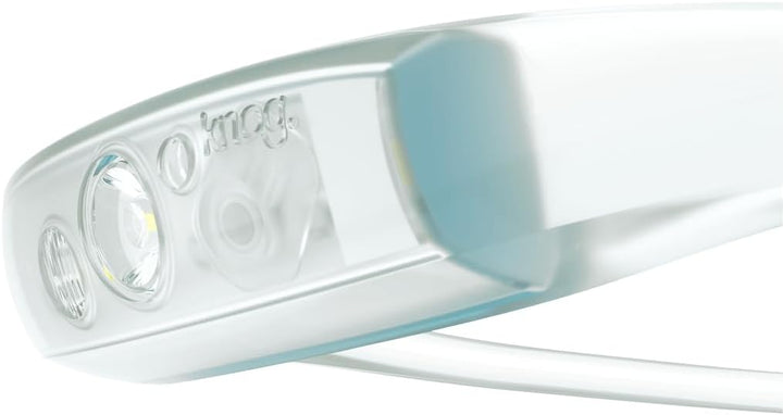 Knog Unisex – Erwachsene Quokka Run 150 Stirnlampe, Transparent,Blau, Einheitsgrösse, Transparent,bl