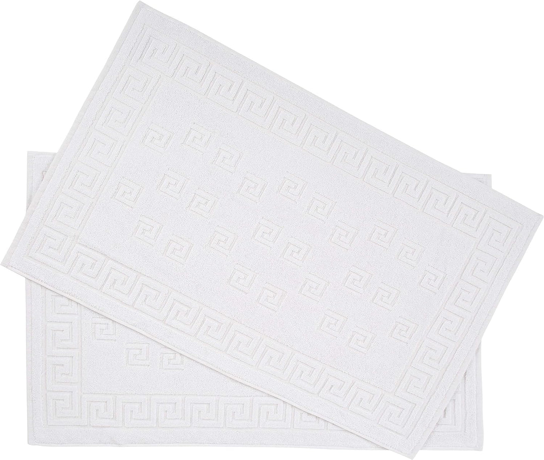 Arle-Living Luxus Medusa Duschvorleger im 2er Pack 50x80 cm - feinste Baumwolle/Jacquard Webung/Hoch