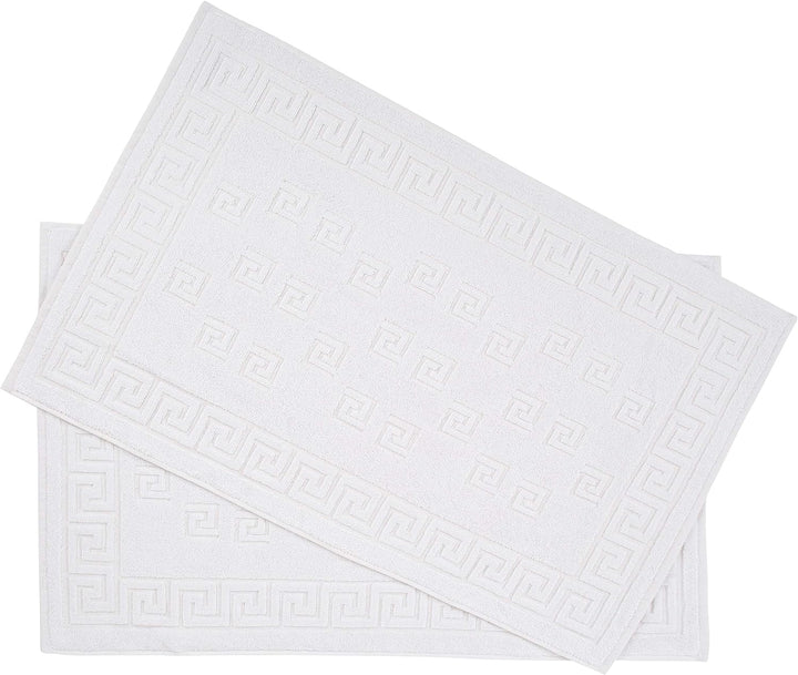 Arle-Living Luxus Medusa Duschvorleger im 2er Pack 50x80 cm - feinste Baumwolle/Jacquard Webung/Hoch