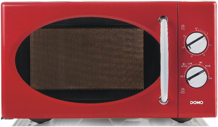 DOMO DO2925 Freistehend Mikrowelle - 5 Leistungsstufen - Auftauen - Mechanische Bedienung - Mit Time