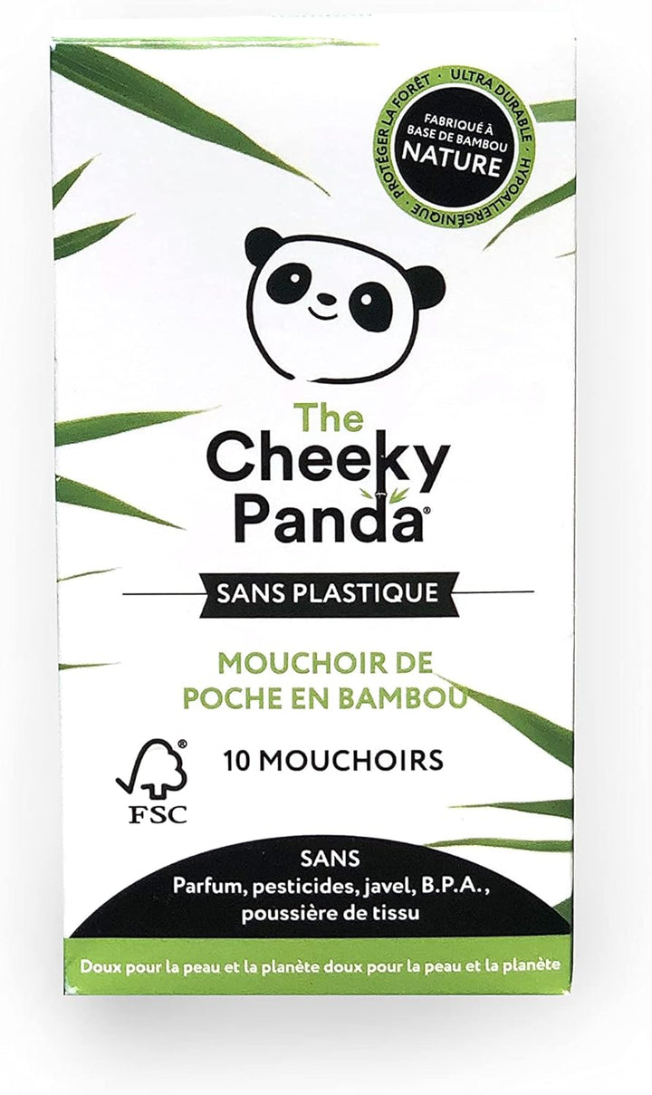 The Cheeky Panda Taschentücher aus Bambus, 96 Packungen (10 Taschentücher pro Packung, 960 Taschentü