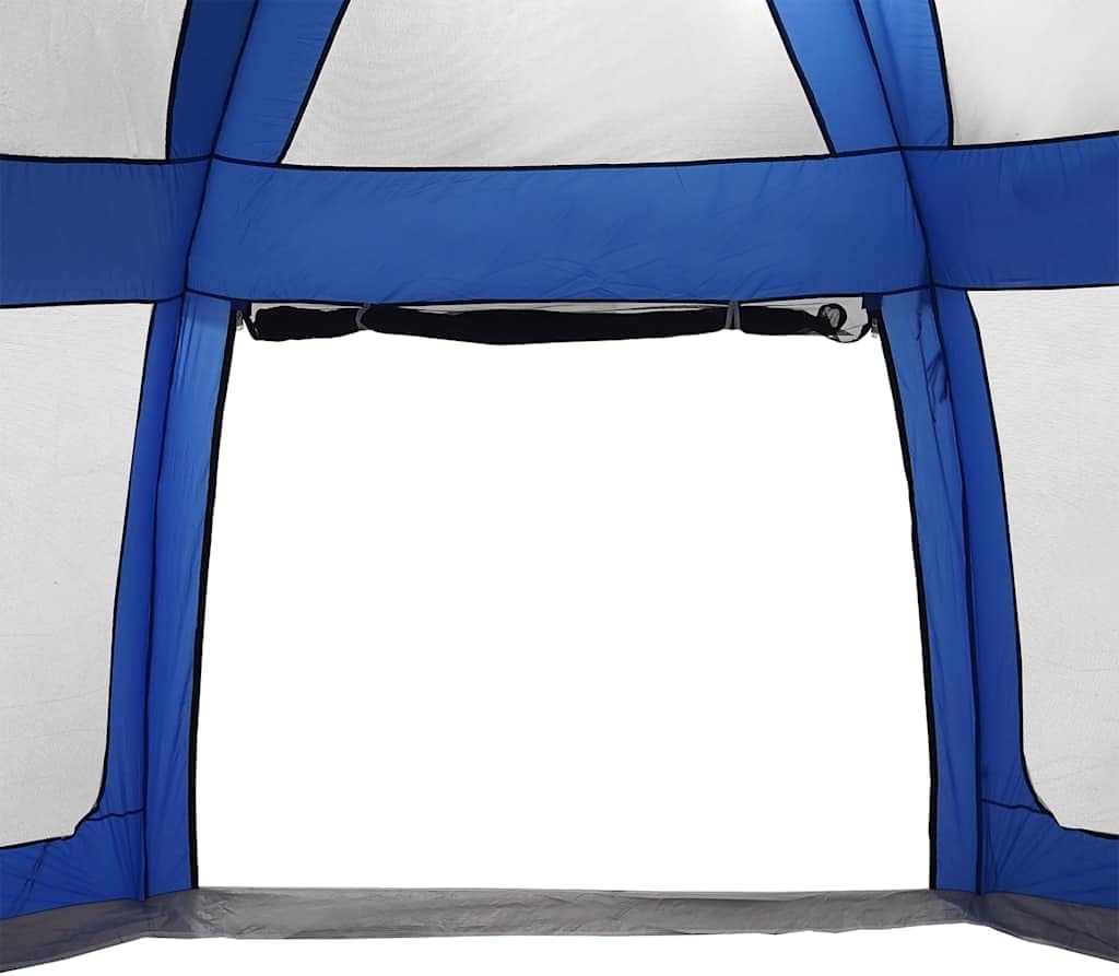 Poolzelt mit abnehmbarem Überzelt Netzwänden Azurblau 690x690cm 690 x 690 cm Azurblau, 690 x 690 cm