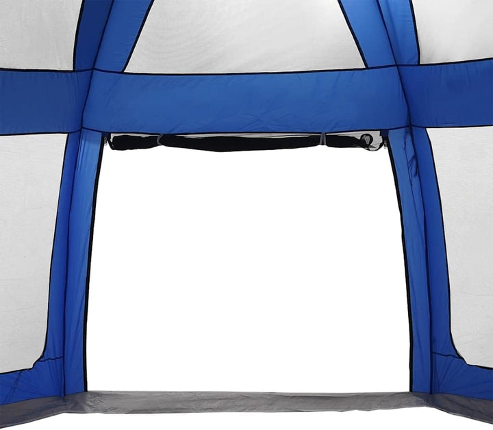 Poolzelt mit abnehmbarem Überzelt Netzwänden Azurblau 690x690cm 690 x 690 cm Azurblau, 690 x 690 cm