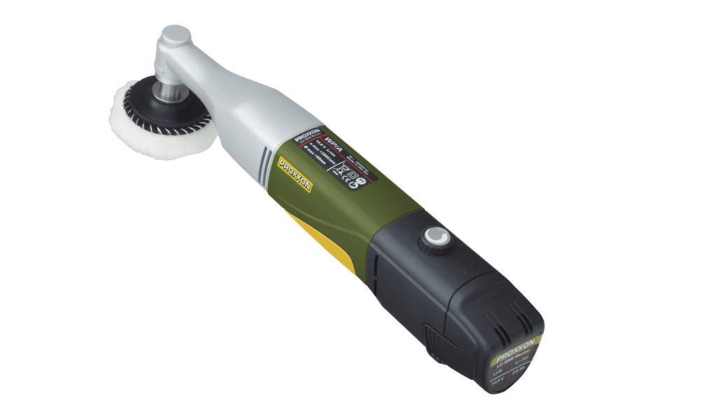 Proxxon 29820 Akku-Winkelpolierer WP/A, 10,8 Volt, im Koffer mit Akku (2,5 Ah) und Ladegerät