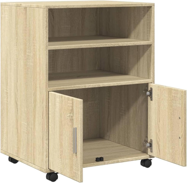 vidaXL Rollschrank, Büroschrank mit Stauraum, Aktenschrank für Wohnzimmer Büro, Bürocontainer Schran