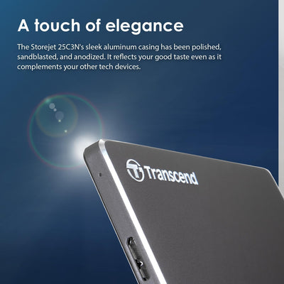 Transcend 2TB USB 3.1 Gen 1 SJ25C3N StoreJet 25C3N externe Festplatte TS2TSJ25C3N, 2TB