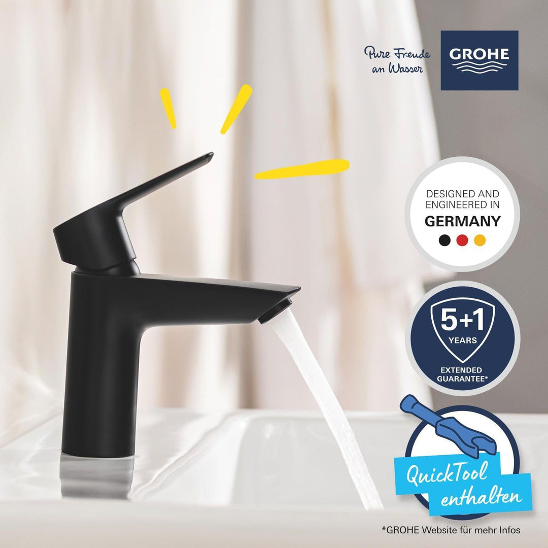 GROHE QUICKFIX Start - Einhand- Waschtischarmatur (wassersparend, S- Size, energiesparend, schnelle