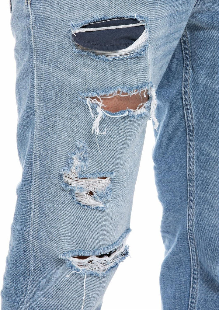 Replay Herren Jeans Mickym Slim-Fit 27W / 30L Light Blue 010-1, 27W / 30L Light Blue 010-1