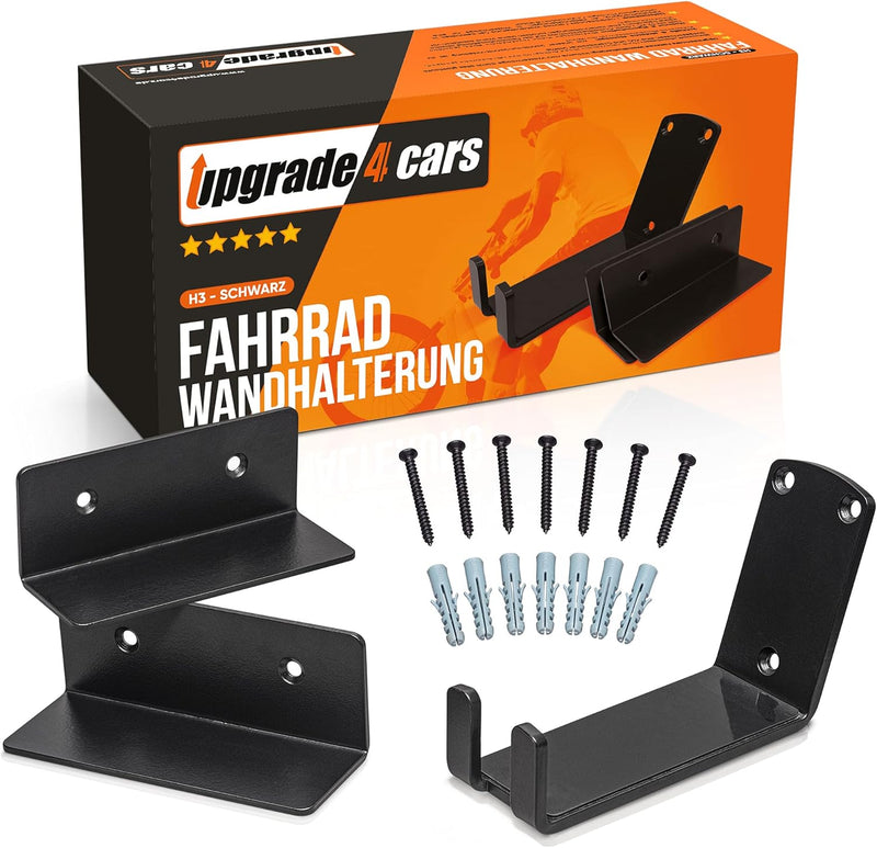 Upgrade4cars Fahrrad Wandhalterung Horizontal | Pedal Wandhaken Radaufhängung | Fahrradhalterung Rad