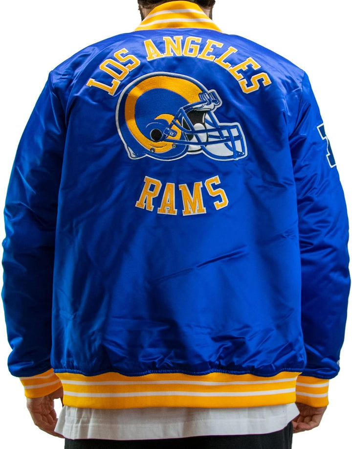 Mitchell & Ness NFL Heavyweight Satin Jacket L Los Angeles Rams - Royal, L Los Angeles Rams - Royal
