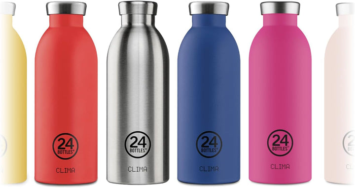 24Bottles Clima Flasche - 330ml/500ml/850ml Thermosflasche mit 100% Versiegeltem Deckel (12 Stunden