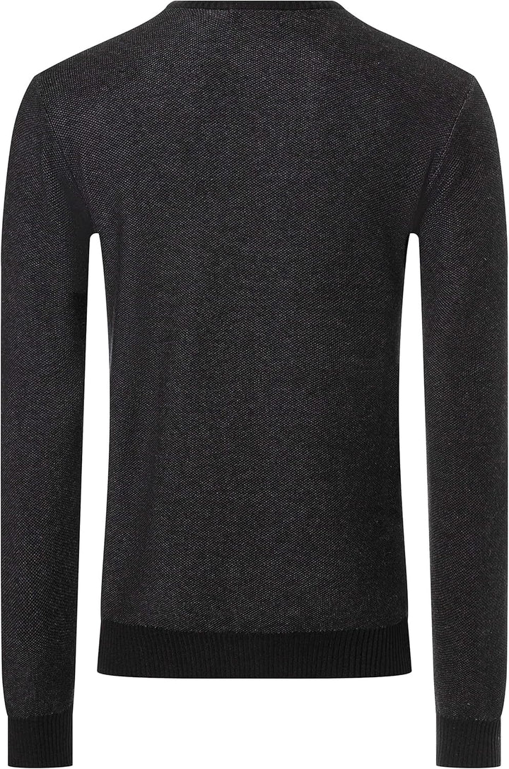 Timezone Herren Soft V Longsleeve Pullover L Caviar Black, L Caviar Black