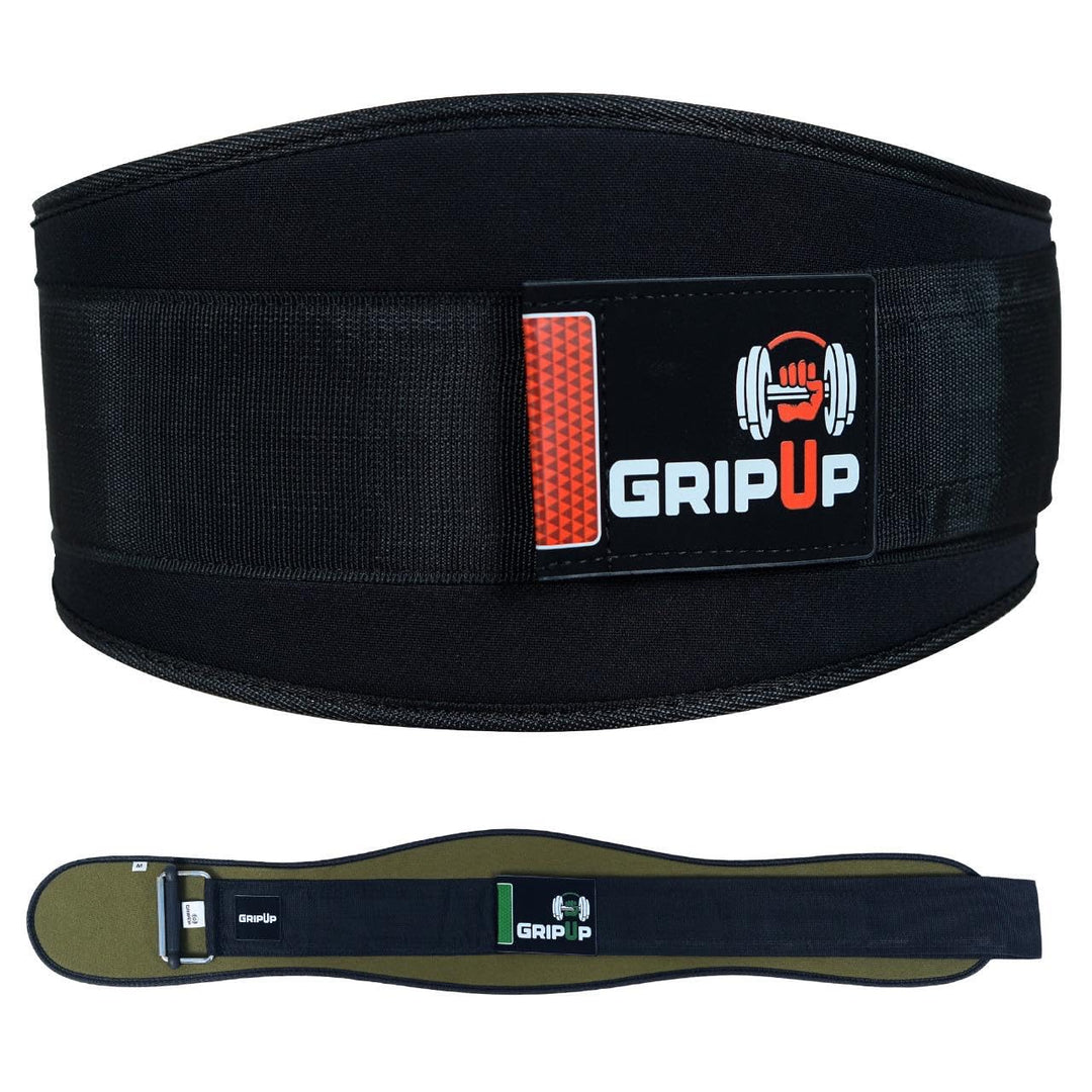 Gewichthebergürtel 6,5” aus Neopren – Ergonomischer Fitness Gürtel mit verstellbarem Verschluss, Rüc