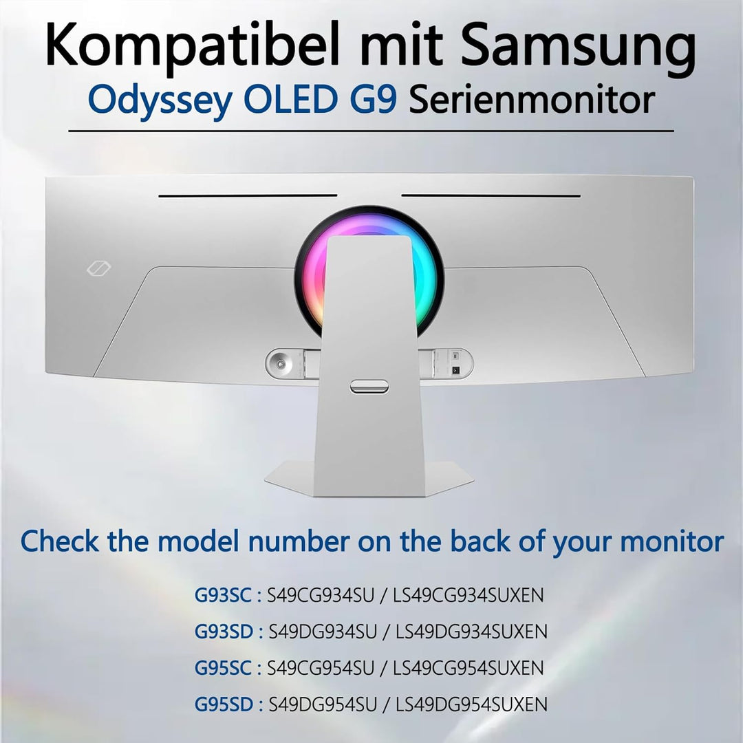 Odyssey G9 OLED VESA-Halterungsadapter kompatibel mit Samsung G93SC, G93SD, G95SC, G95SD OLED G9 49-