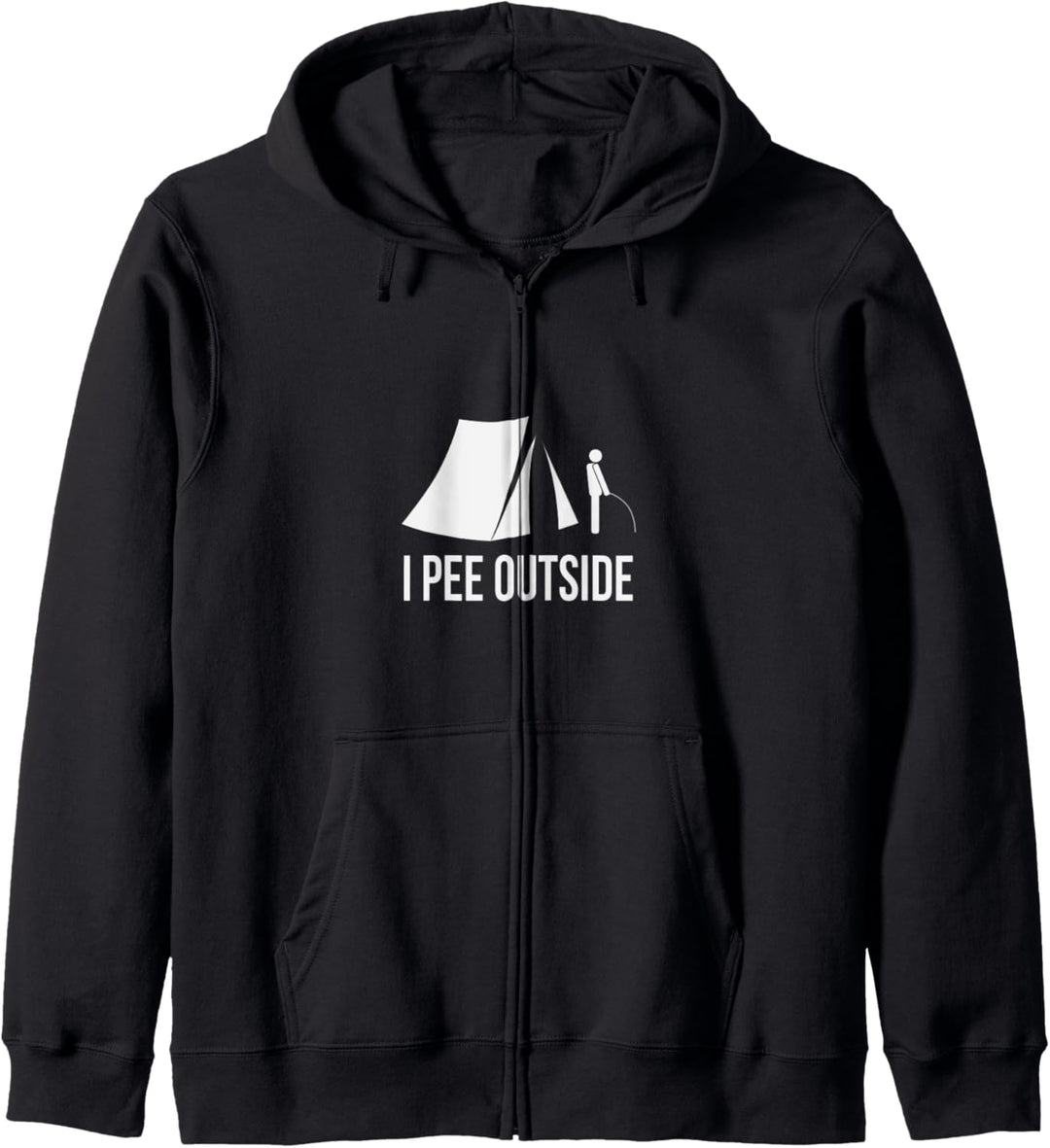Funny I Pee Outside Camping Nature Kapuzenjacke