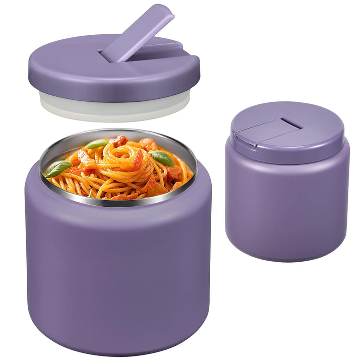 Itslife Thermobehälter für Essen 760ml, Thermo Lunchbox Kinder mit Schnallendeckel und Löffel, Warmh