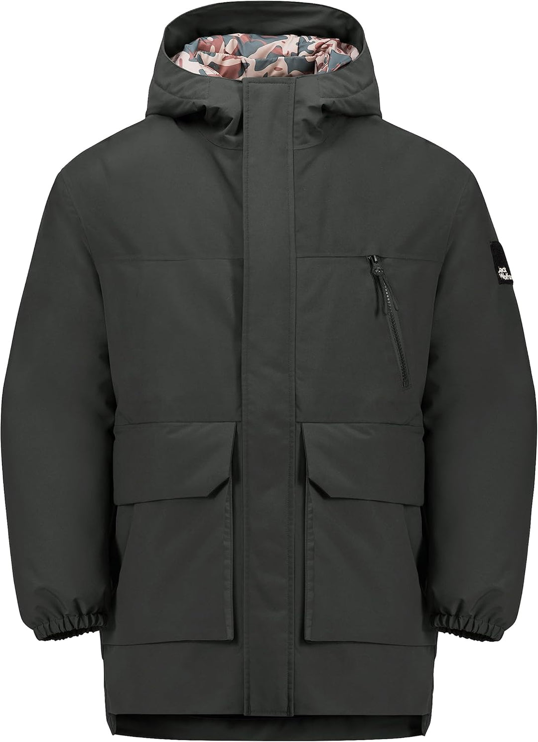 Jack Wolfskin Unisex Kinder Jacket 140 granite black, 140 granite black