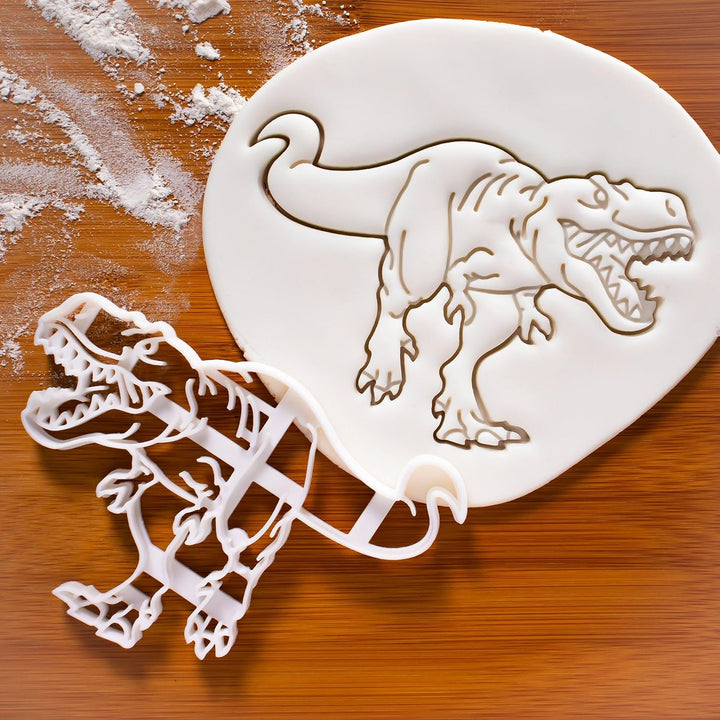 3er Set Naturgetreue Dinosaurier Ausstechformen (Formen: Tyrannosaurus Rex, Stegosaurus und Tricerat