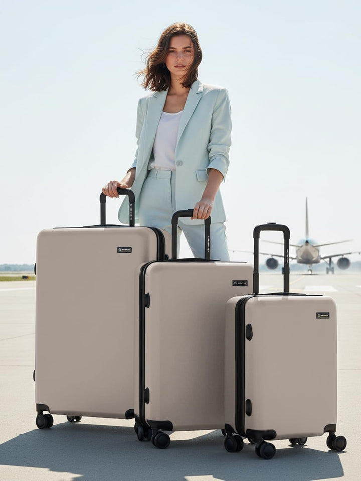 SMARTBOX Hartschalen Koffer-Set 3-teilig für Damen & Herren | leichte & stabile Reise-Trolleys aus h