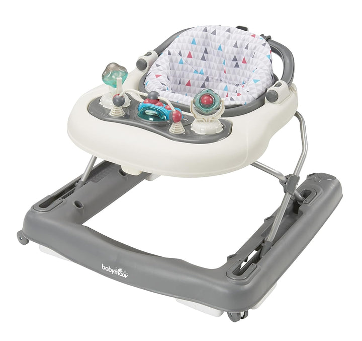 Babymoov 2-in-1 Lauflernhilfe, Gehfrei bis 12 Monate, Lauflernwagen bis 24 Monate, inkl. Spielekonso