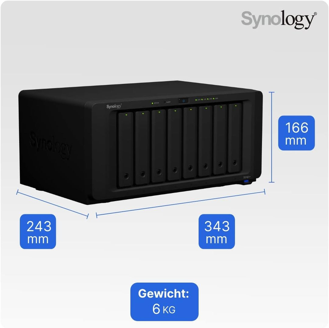 SYNOLOGY DS1821+ 4 GB NAS 96 TB (8 x 12 TB) HAT5300