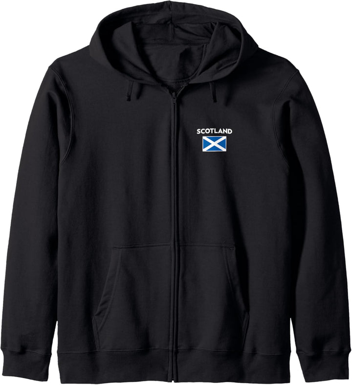 Schottland Flagge Scotland Weiss und Blau Kapuzenjacke