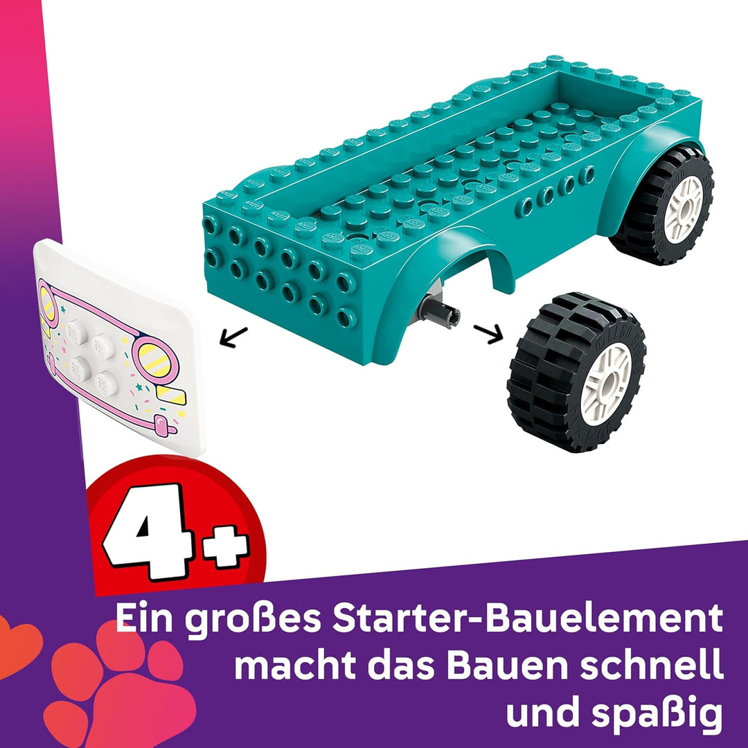 LEGO Friends Heartlake City Eiswagen, Spielset für Rollenspiele, Bauset mit 2 Spielzeugfiguren und e