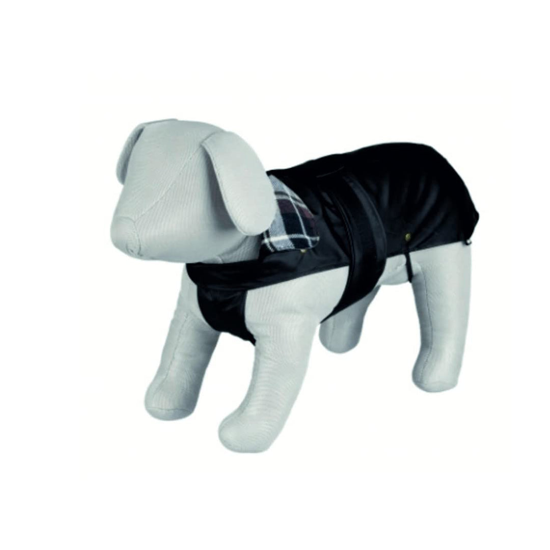 TRIXIE wasserabweisender Hundemantel "Mantel Paris, S: 36 cm, schwarz" - 30502 Schwarz 36 cm, Schwar