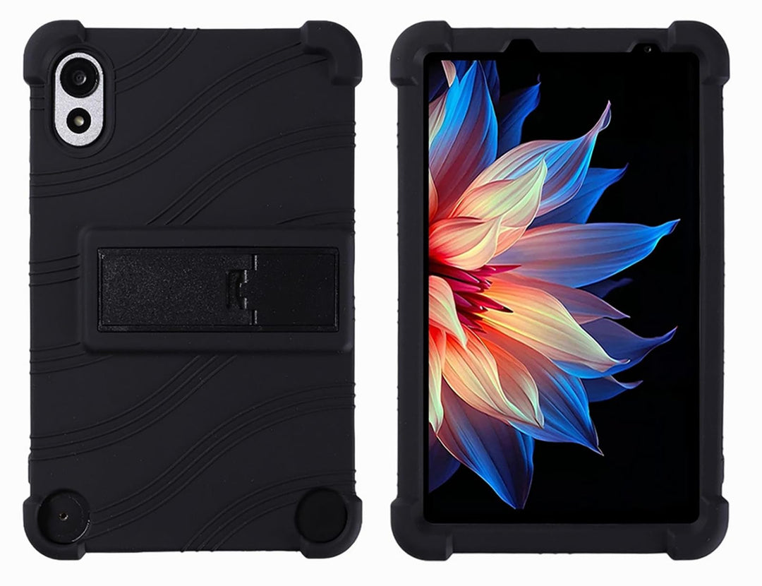 GIOPUEY Hülle Kompatibel mit Blackview ZENO 1 8inch - mit Ständer - Weiche TPU Silikon Schutzhülle -