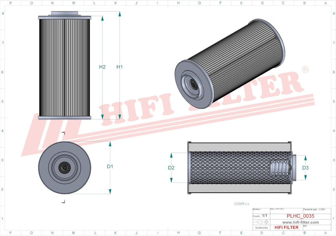 HIFI FILTER Hydraulikfilter SH 65016