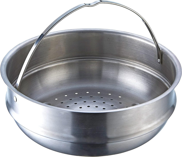 Moneta Accordo Kombi-Kochtopf 24 cm mit Deckel und Doppelkorb, Edelstahl für jedes Herd