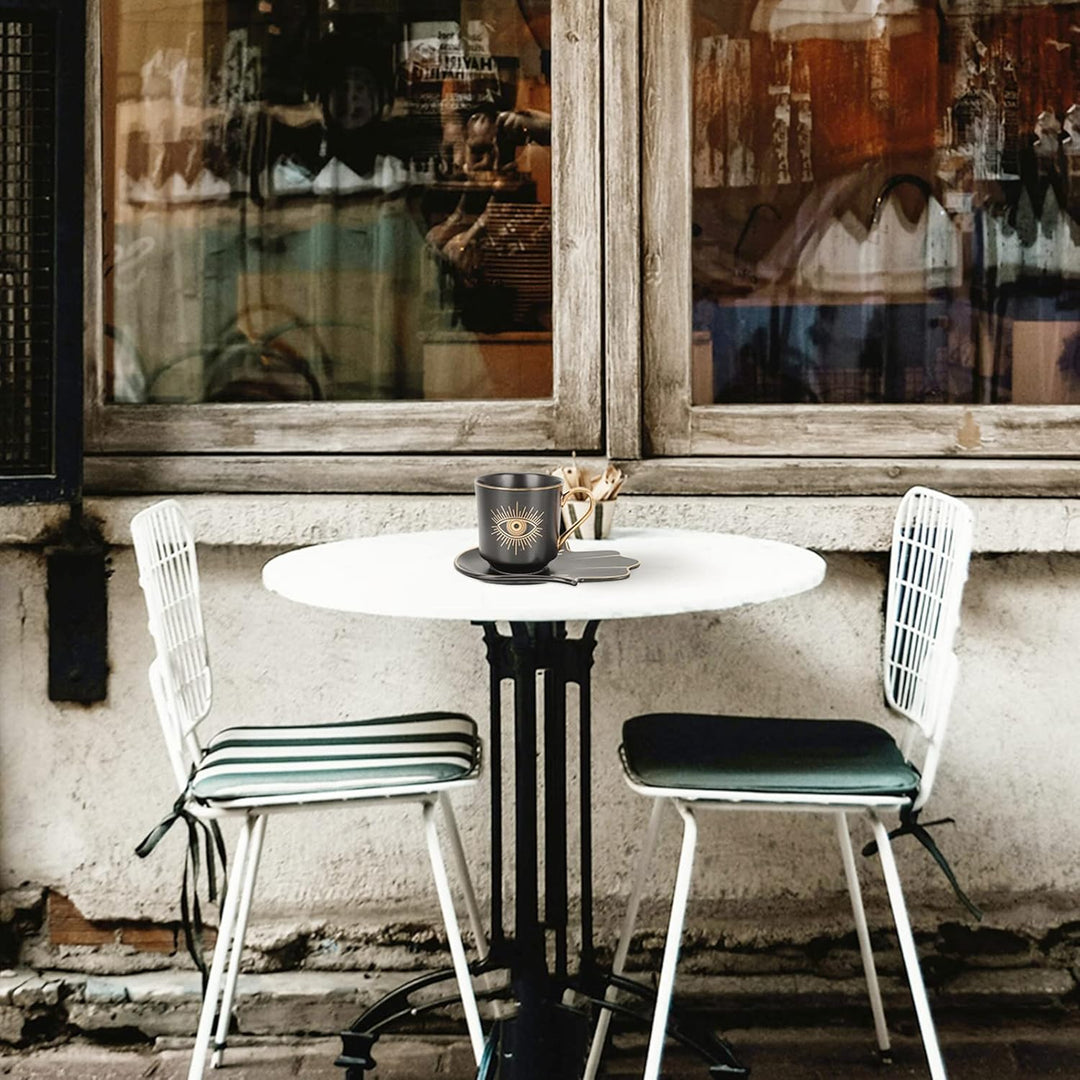 Cabilock Keramiktasse Teetasse Evil Eye Kaffeetasse Set Espresso Tasse Kaffeetasse Türkische Amulett