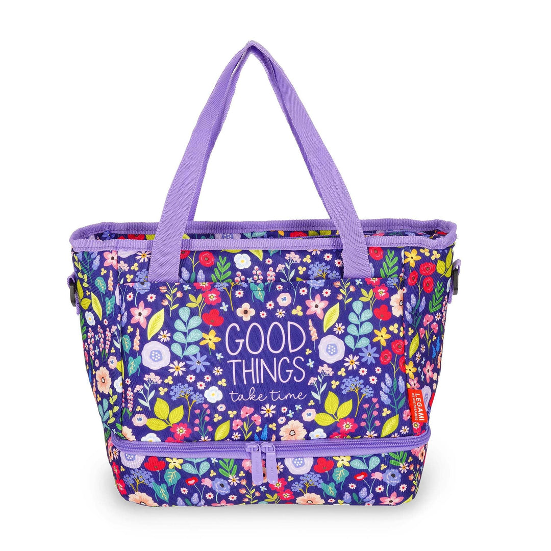 LEGAMI - Lunchbag Flowers, Isolierte Tasche für das Mittagessen, Geräumige Lunchbox 10,8 Liter, Vers