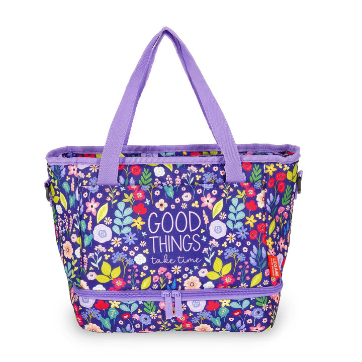 LEGAMI - Lunchbag Flowers, Isolierte Tasche für das Mittagessen, Geräumige Lunchbox 10,8 Liter, Vers