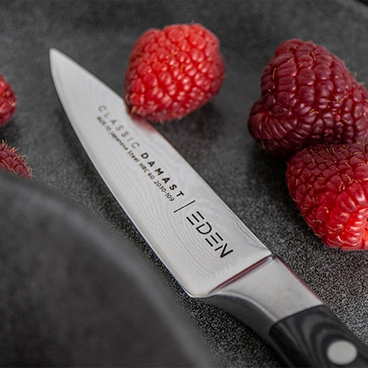 Eden Classic Damast Officemesser 9 cm Küchenmesser EQ2030-109 Super Scharfes Allround-Küchenmesser,